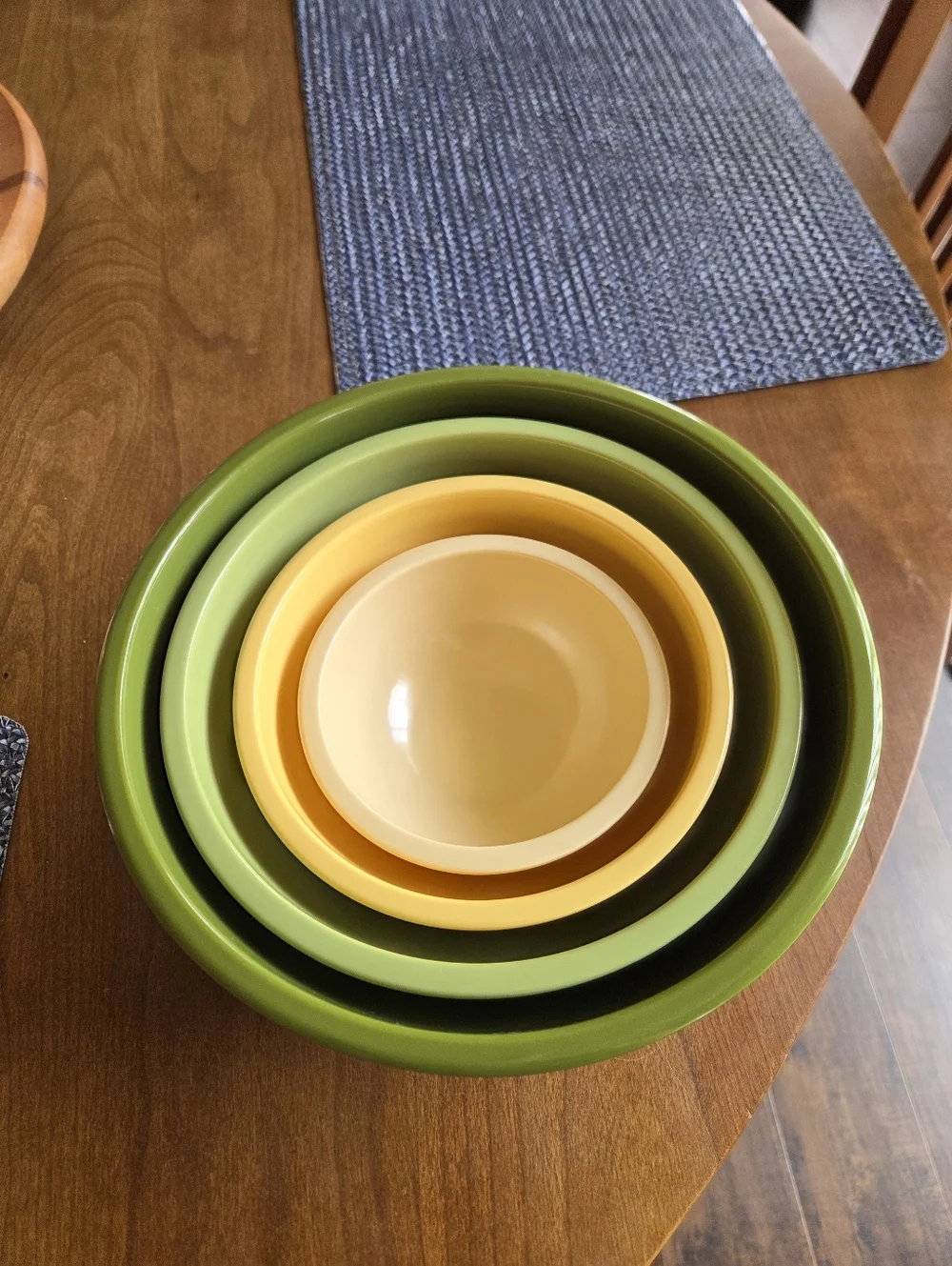 Vtg Melamine Mixing Bowl Set Certified International